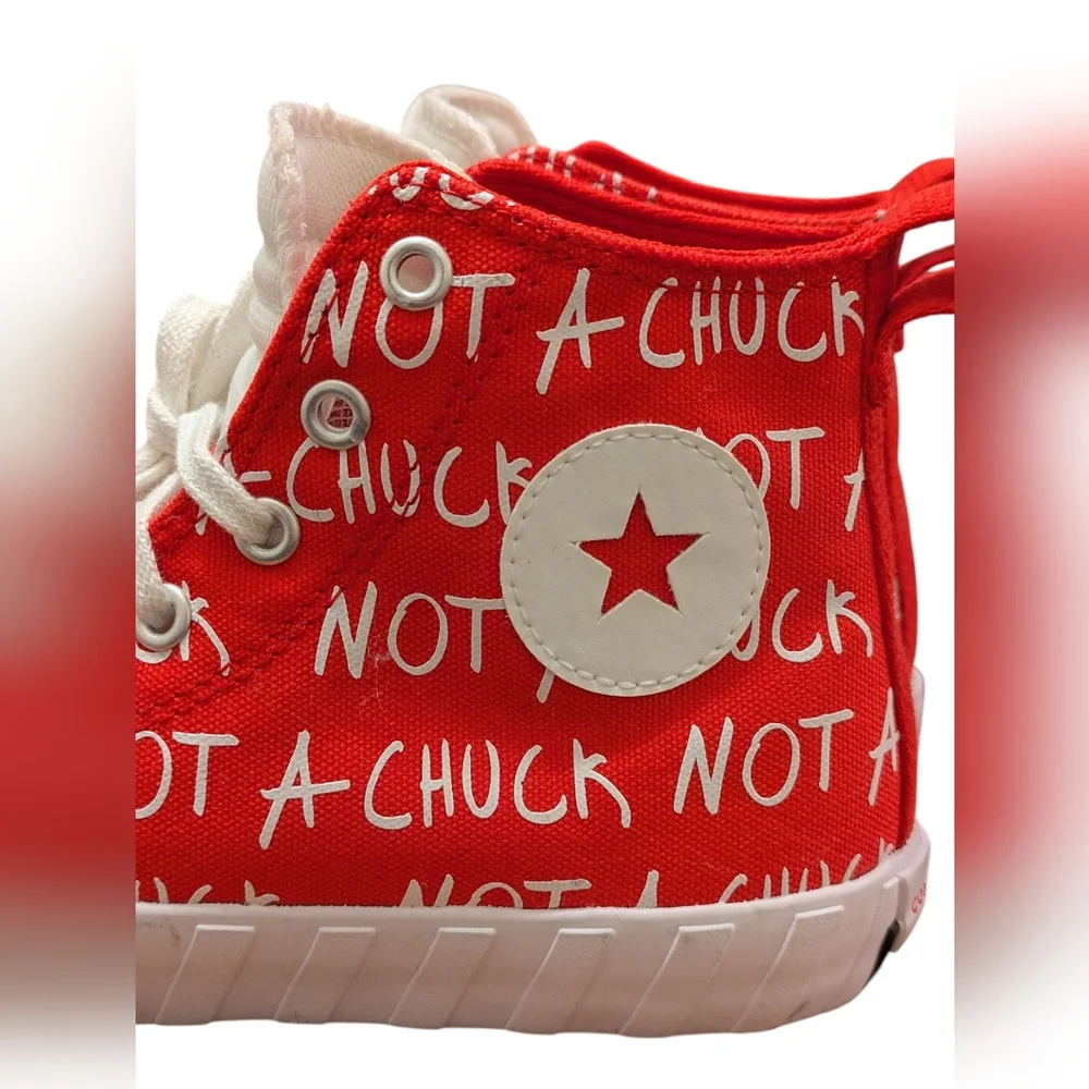 Converse UNT1TL3D Hi Not a Chuck Red white Youth Size 3‎ High Top Streetwear